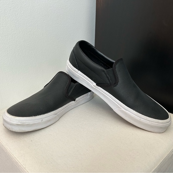 Vans Shoes - Vans Slip-On Perforated Leather Shoes